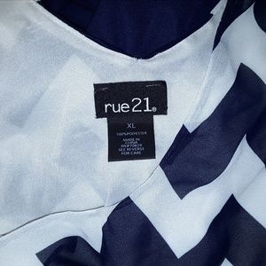 Rue21 Dresses - Rue 21 Blue Chevron High Low Dress Rue21 Dresses - Rue 21 Blue Chevron High Low Dress